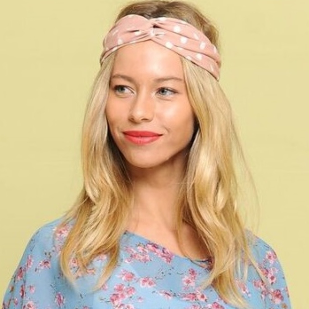 POLKA DOT HEADWRAP 3PC SET - Picture 5 of 5